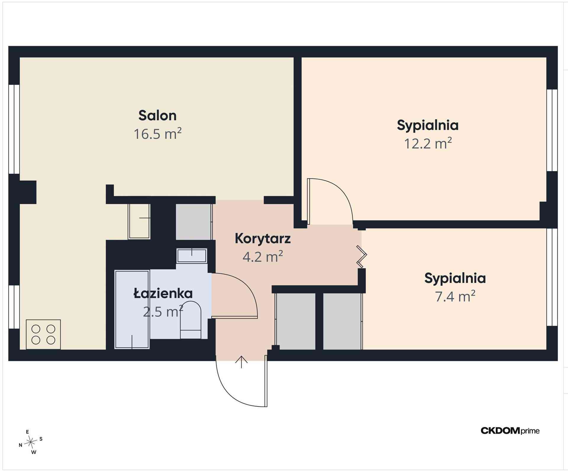 3-pokojowe mieszkanie po remoncie | KSM | Parter | 47,20 m² + GARAŻ - zdjęcie 13