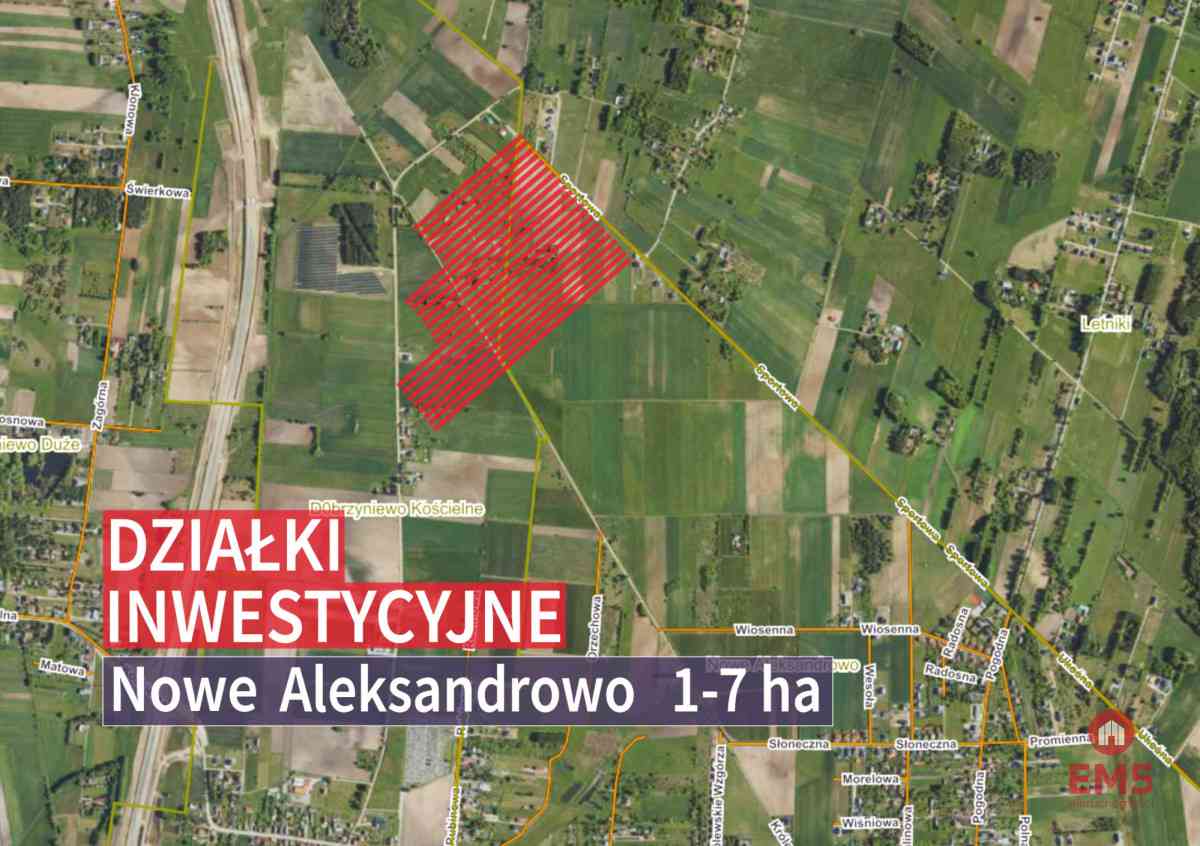 Tereny inwestycyjne w Nowym Aleksandrowie