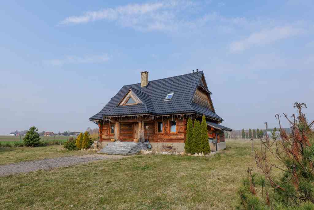 Kłobuck, ul. Leśna | Dom z bali w Kłobucku