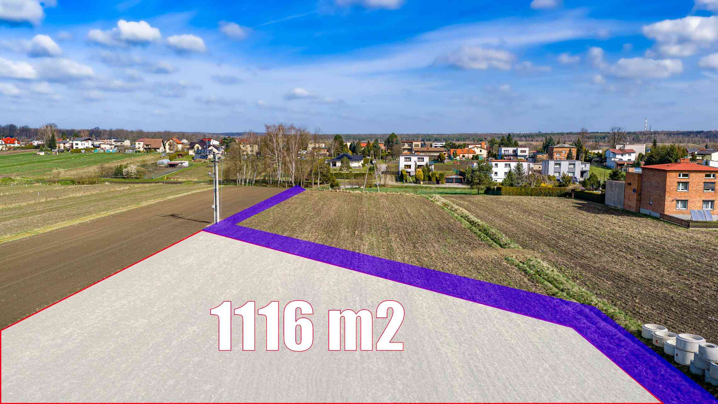 Paniówki, ul. 27 Stycznia | Działka 1116 m² | MPZP 1MN - zdjęcie 2